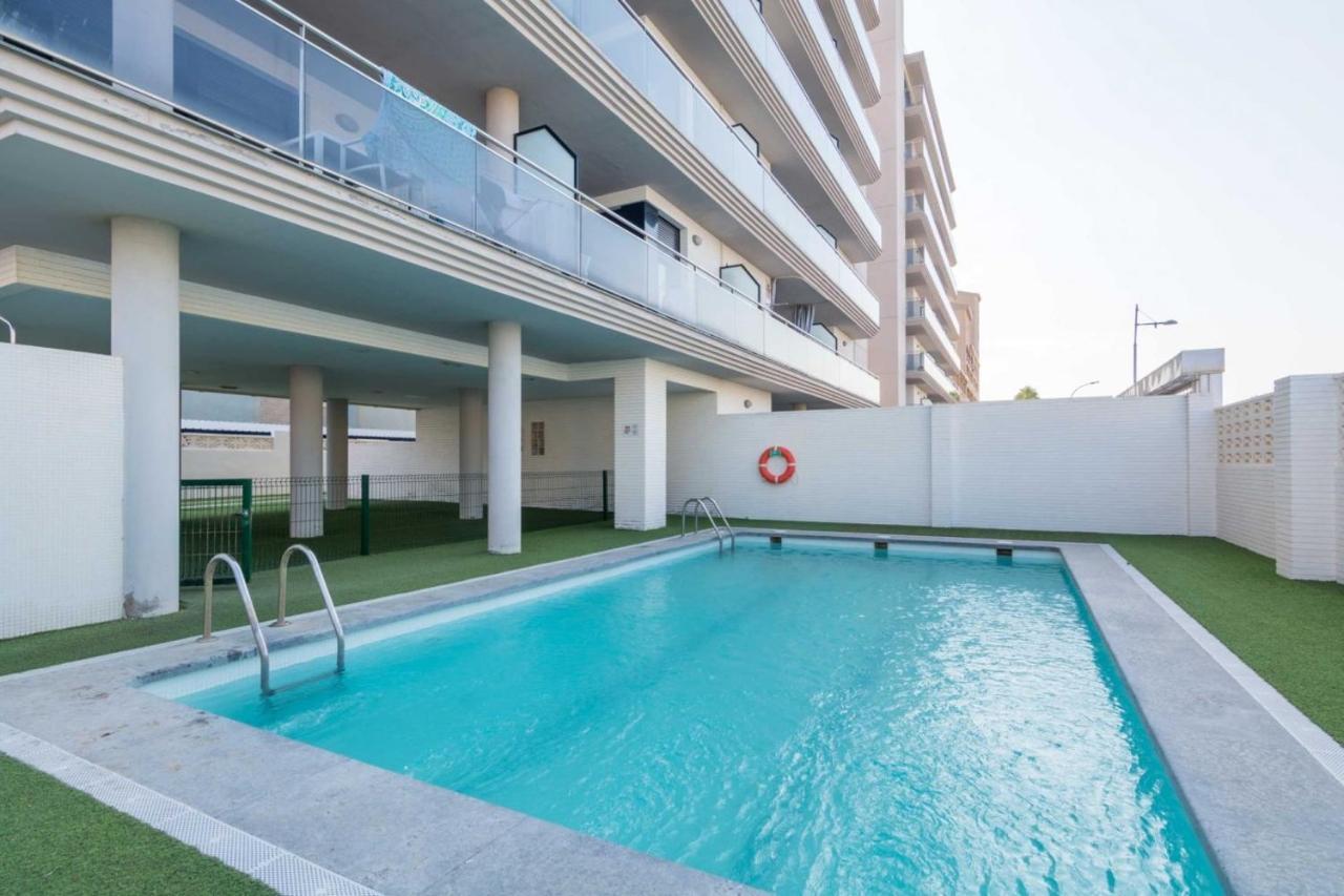 Apartamento Con Jardin En Primera Linea De Playa Con Parking Y Piscina Peniscola Luaran gambar